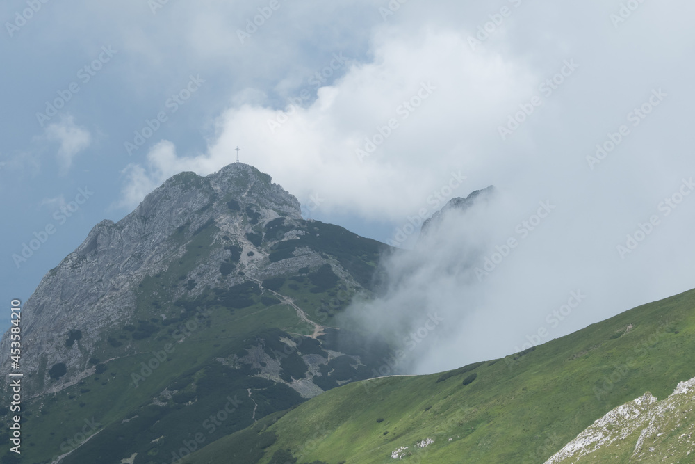 Giewont peak in the Polish Tatras