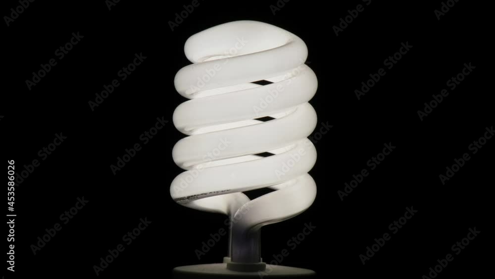 Flickering spiral light bulb. Light bulb burned out. economical production. Flickering spiral light bulb. Light bulb burned out. economical production.