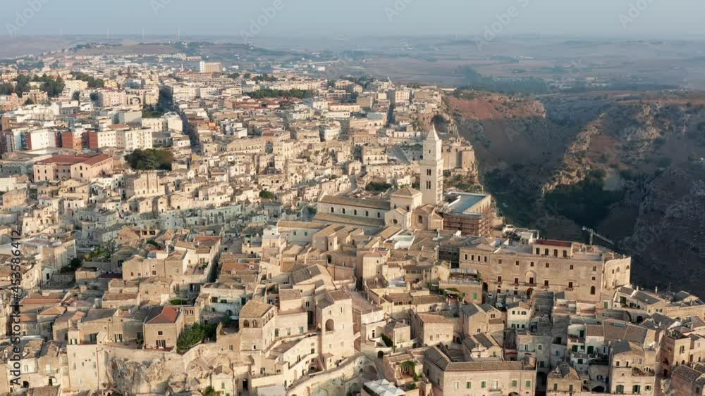 Aerial view of Matera city in Basilicata. Italy Aerial view of Matera city in Basilicata. Italy