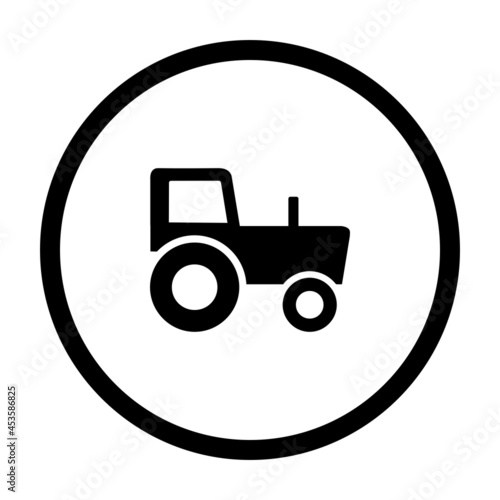 Traktor und Kreis