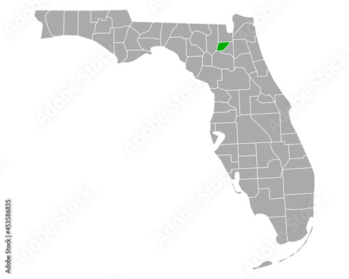 Karte von Union in Florida