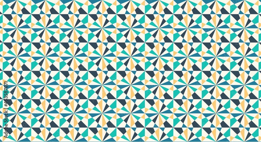 Colorful seamless geometric pattern background, modern shape composition, eps 10 vector.