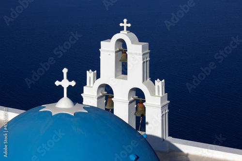 Traditional church in Oia, Santorini, Greece