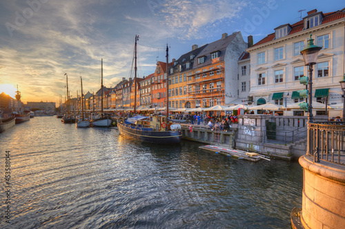 Nyhavn canal in Copenhagen  Denmark