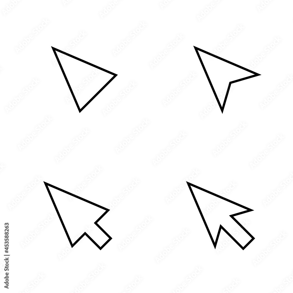 Computer mouse pointer cursor icon Computer mouse pointer cursor icon