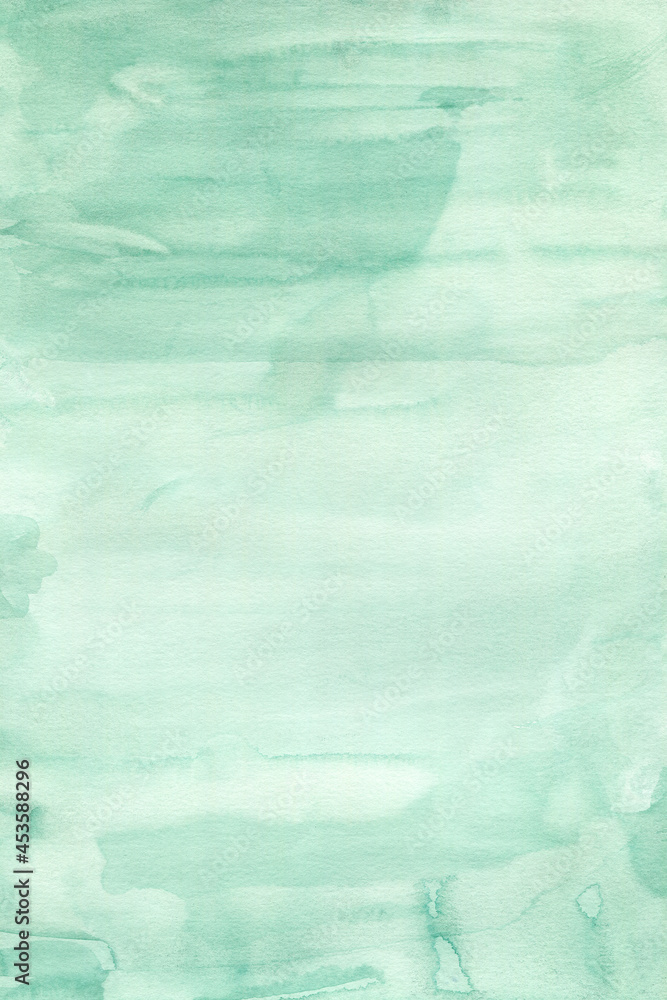 Light green watercolor texture on paper for design