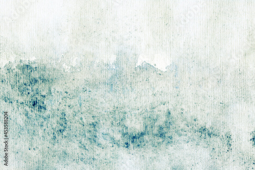 Grunge old watercolor blue green texture for design