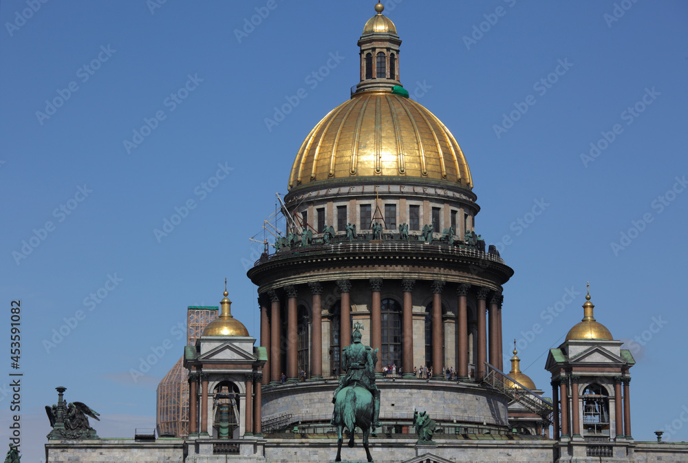 Detail of Saint Isaac's Cathedral, Saint Petersburg, Russia