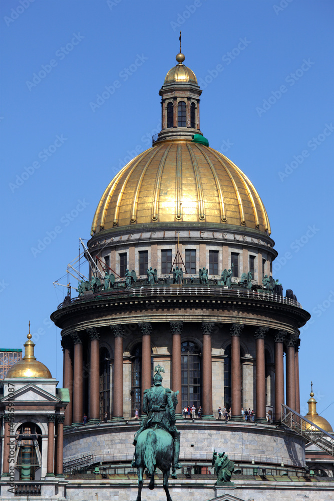 Detail of Saint Isaac's Cathedral, Saint Petersburg, Russia