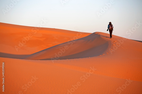 Dunes in Erg Chebbi  Merzouga  Morocco