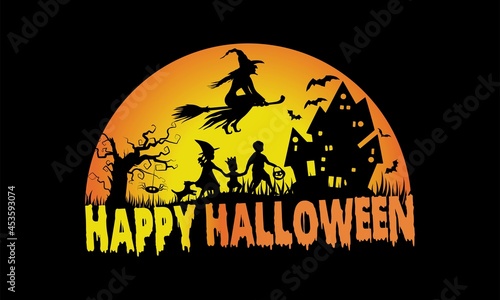 Happy Halloween, Pretty Pumpkin Tee, Crow T-Shirt, Halloween Shirt, Trick or Treat Tee, Party Pumpkin Tee, Gift for Friend, Spooky Shirt, Halloween Fun Tee 