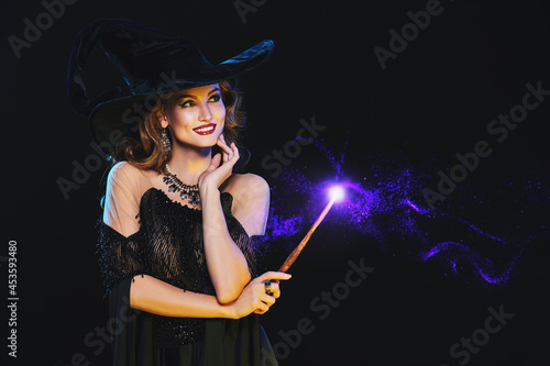smiling young witch