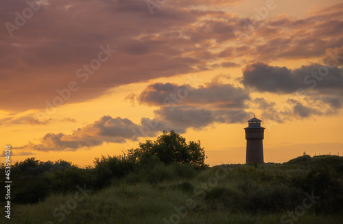 Borkum Wattenmeer Leuchtturm Insel Reise Romantisch Stimmung Sonnenuntergang