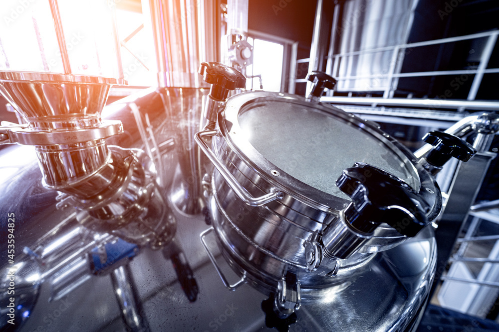 Craft beer brewing equipment in privat brewery Craft beer brewing equipment in privat brewery