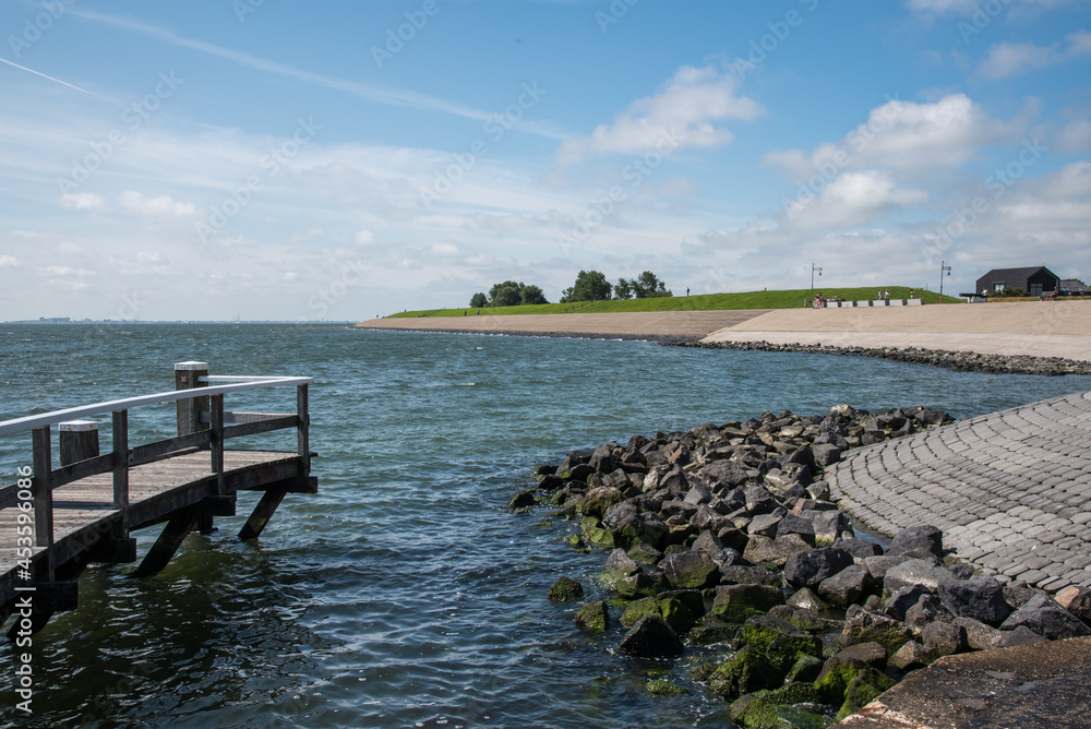 Oudeschild, Texel, Netherlands. August 13, 2021. The harbor head of the port of Oudeschild, Texel.