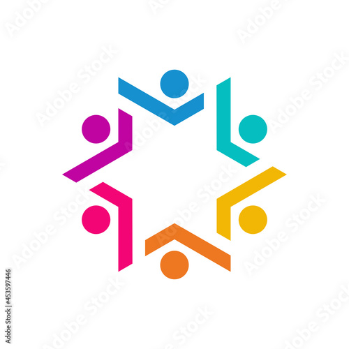 social network logo template vector icon