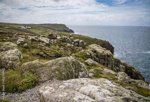 Rocky headland at Land's End, Cornwall, England