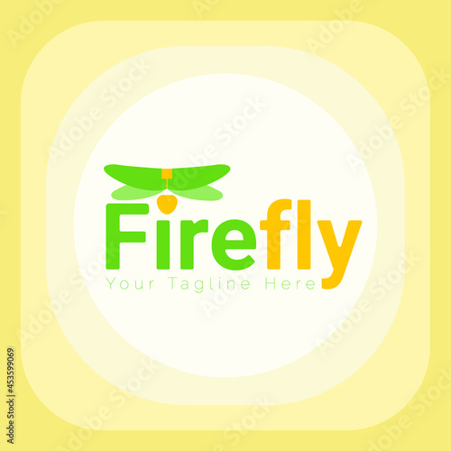 Firefly logo design. Logo vector for a company or corporate