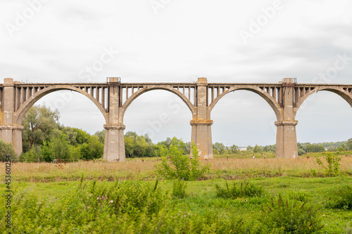 Mokrinsky railway bridge is a historical reinforced concrete arched viaduct, a railway crossing over the Utka river, located in the village of Mokry, Kanashsky district of the Chuvash Republic. Summer