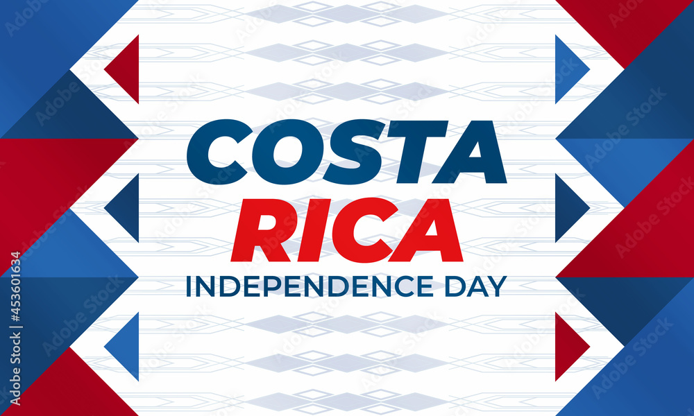 Costa Rica Independence Day is celebrated on September 15th. Poster, banner, background design. Costa Rica Independence Day is celebrated on September 15th. Poster, banner, background design.