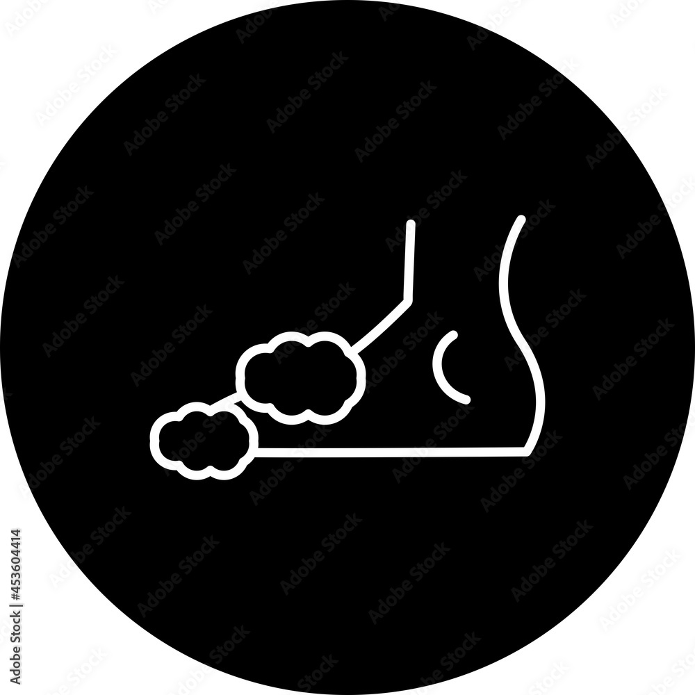 Foot wash Line Inverted Vector Line Icon Design Foot wash Line Inverted Vector Line Icon Design