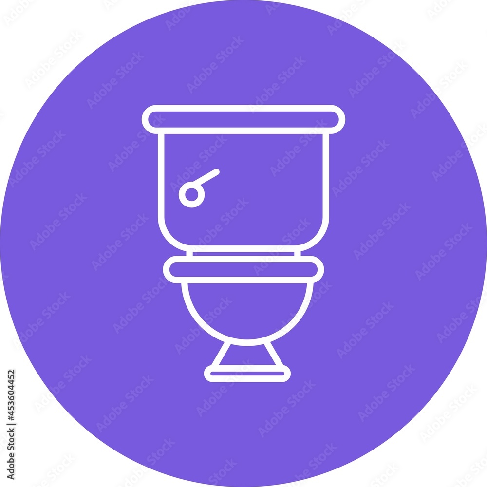 Toilet Line Inverted Vector Line Icon Design Toilet Line Inverted Vector Line Icon Design
