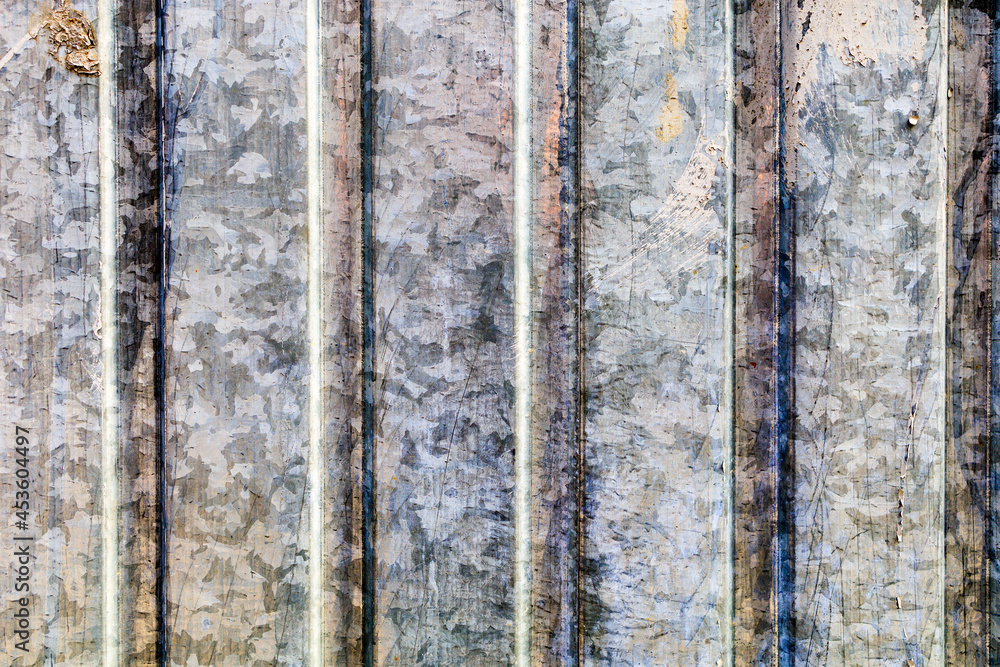 Fototapeta premium metal texture cladding for a fence