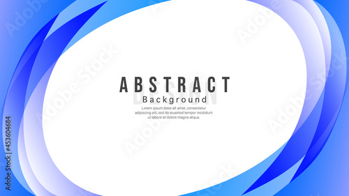Abstract Color background, blue swaying curve is a frame with copy space , Flat Modern design for presentation , illustration Vector EPS 10