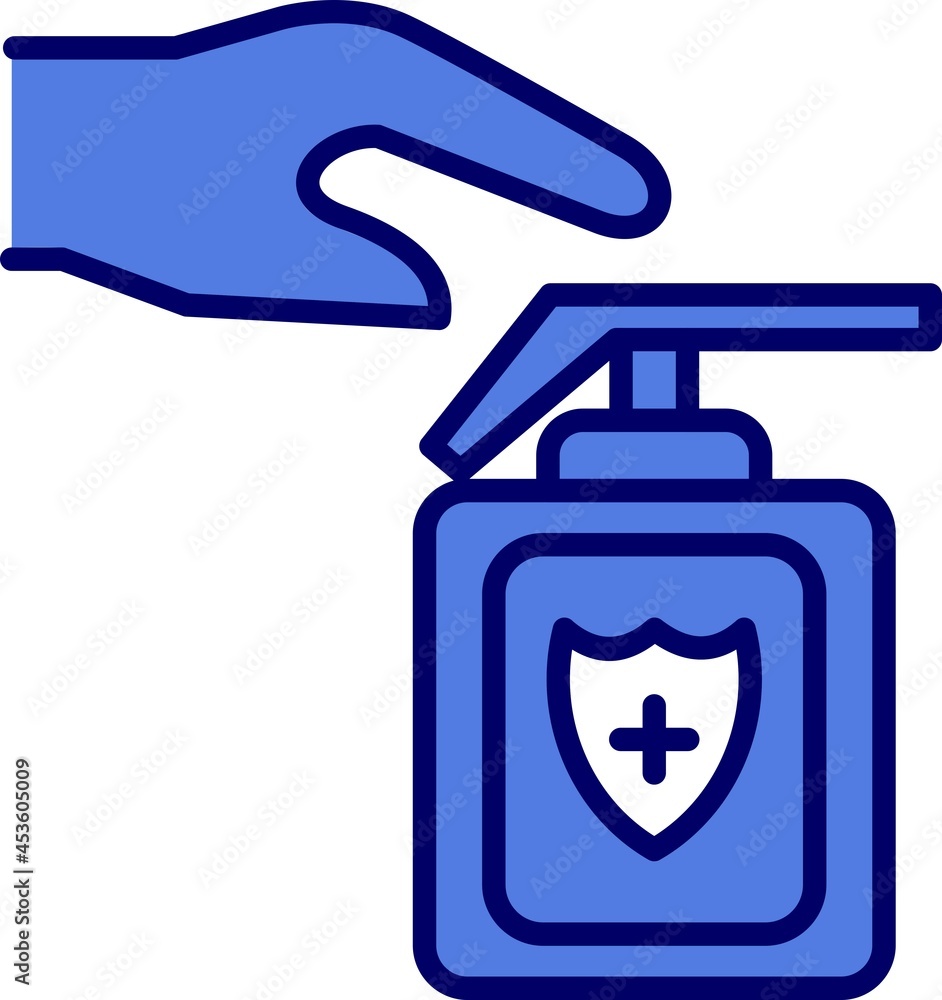 Sanitizer Line Inverted Vector Line Icon Design Sanitizer Line Inverted Vector Line Icon Design