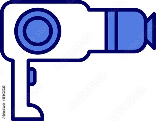 Dryer Line Inverted Vector Line Icon Design