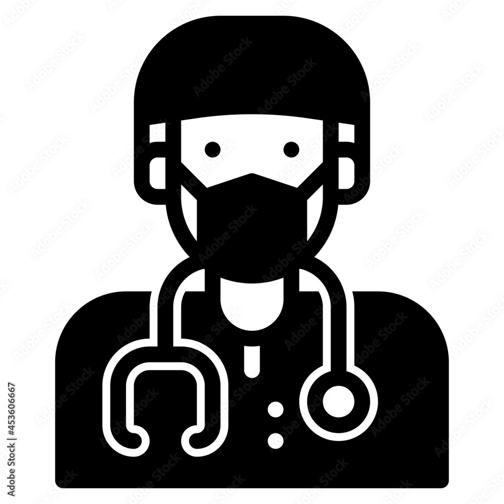 doctor glyph icon doctor glyph icon