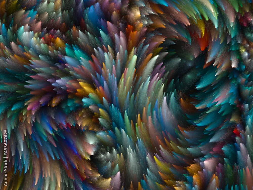 Fototapeta premium Swirling Paint