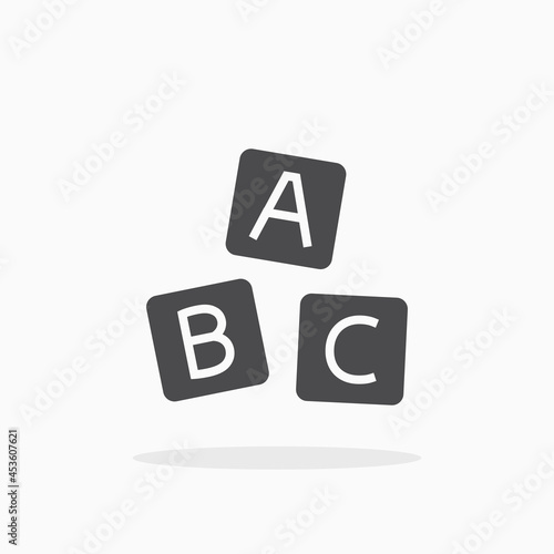 ABC blocks icon.