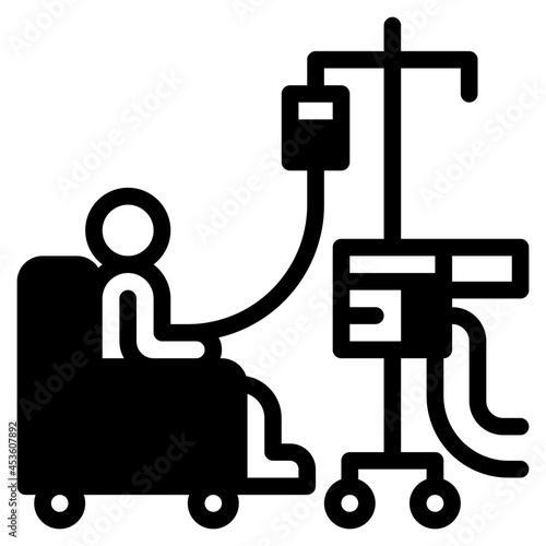 chemotherapy glyph icon