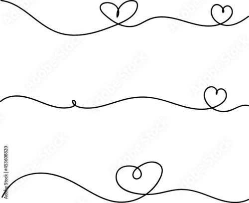Heart sketch doodle, vector hand drawn heart in tangled thin line thread divider isolated on white background. Wedding love, Valentine day, birthday or charity heart, scribble shape design photo