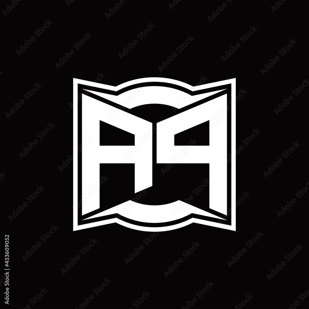 AP Logo monogram with abstract shape design template AP Logo monogram with abstract shape design template