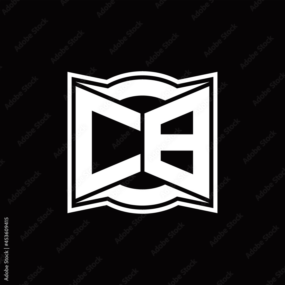 CB Logo monogram with abstract shape design template CB Logo monogram with abstract shape design template