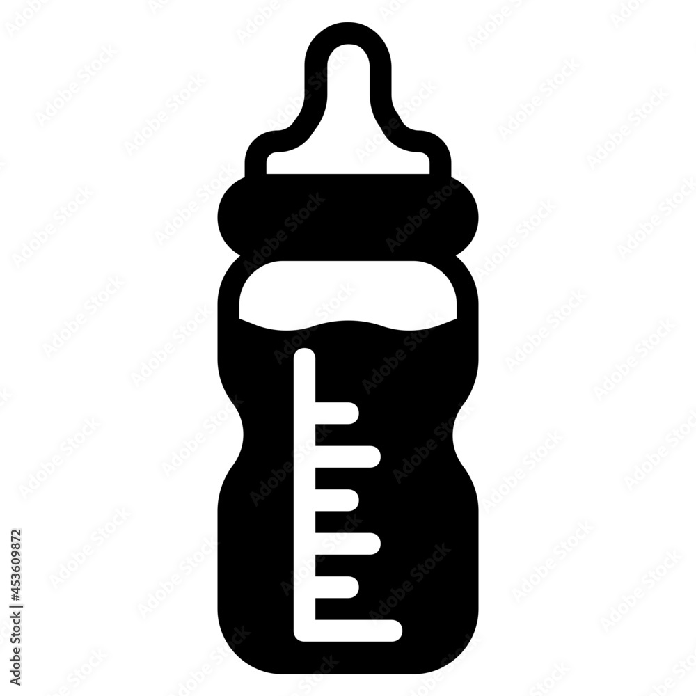 feeding bottle glyph icon