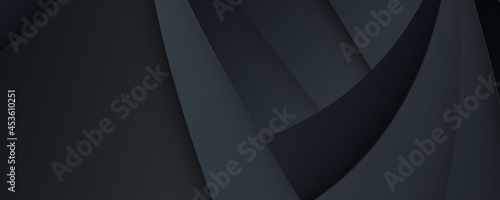 Black banner background. Vector illustration for sports with abstract black texture 