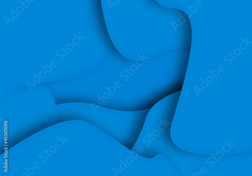 Fondo abstracto de capas azules superpuestas. photo