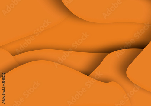 Fondo abstracto de capas naranjas superpuestas. photo