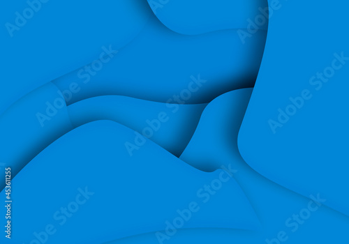 Fondo abstracto de capas azules superpuestas. photo
