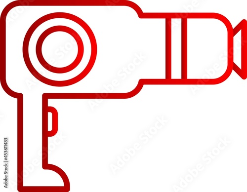 Dryer Line Inverted Vector Line Icon Design