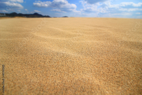 日本・鳥取砂丘の砂の写真