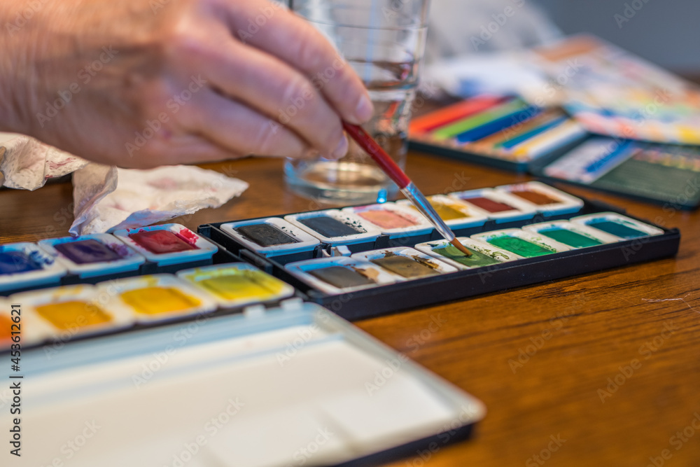 Aquarellmalerei künstlerisch Hobby Aquarellmalerei künstlerisch Hobby