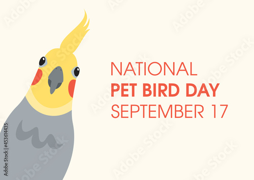 Photography National Pet Bird Day vector