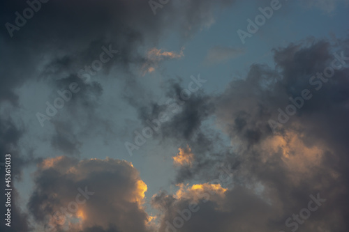 sky, sunset, and dark cloud dramatic background