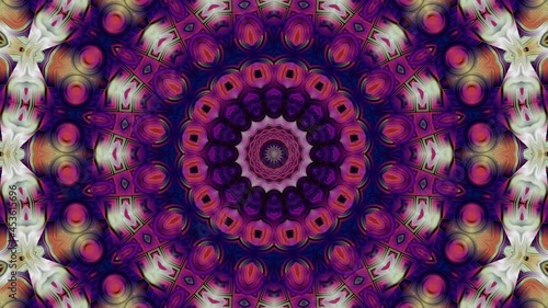 Abstract Kaleidoscope Mandala Digital Video Art