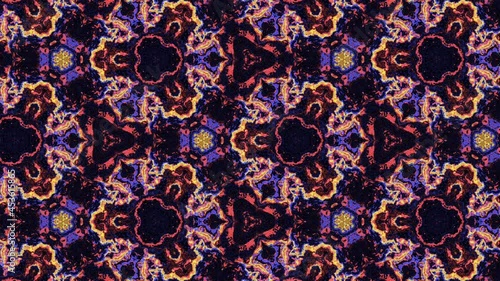Abstract Kaleidoscope Mandala Digital Video Art