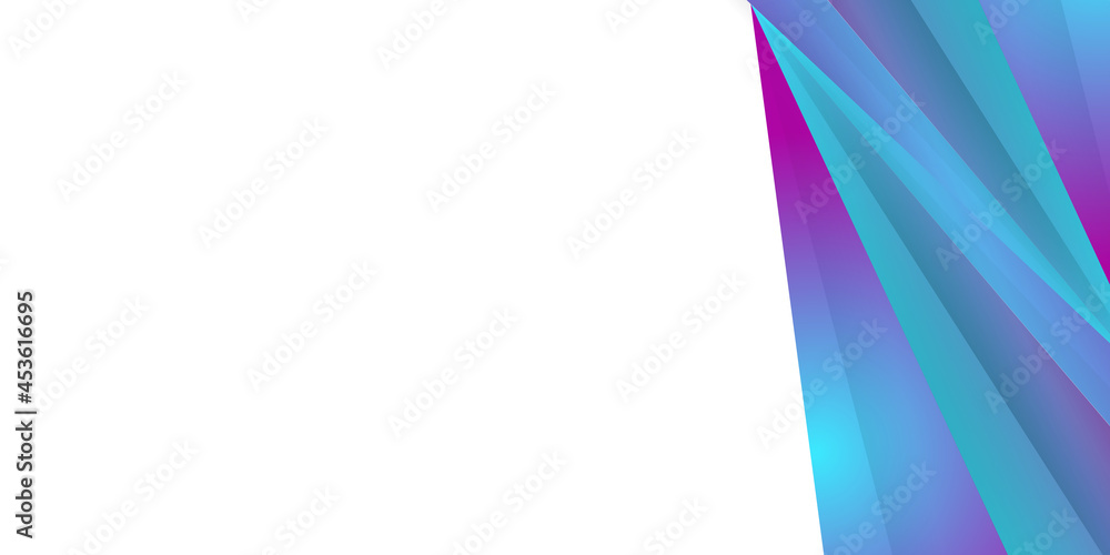 Naklejka premium Colorful cyan blue pink purple wavy gradient shape abstract background for business presentation design template